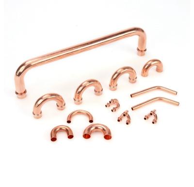 China Hailiang Refrigeration Parts Branch Pipe Fitting Copper U-Bend Shaped Pipe Fitting Connector - for sale