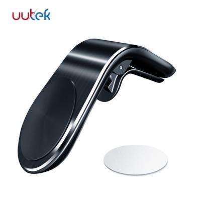 China Magnetic Holder L Shape Air Vent Mount Mobile Phone UUTEK F-3 2021 Car Phone Holder In Car GPS Mobile Phone Holder for sale