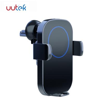 China UUTEK RSN12 Auto-Fixing Wireless Cell Phone Car Mobile Wireless Charger for sale