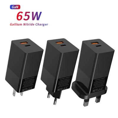 China New 65w 2021 gan palladium 3.0 c usb wall charger mobile phone UUTEK GN238 design fast type best c usb wall charger for sale