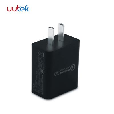 China Quick Mobile Phone Charger Travel Adapter USB Wall Charger QC 3.0 For US Plug UUTEK RS-551 for sale