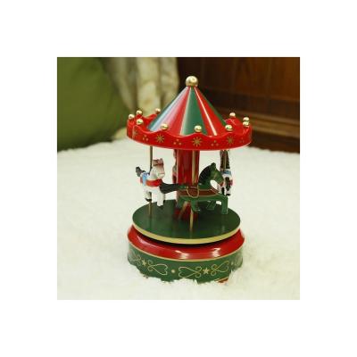 China Christmas Plastic Special Hot Selling Decorations Buy Gift Carousel Music Box for sale