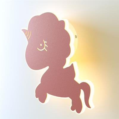 China Contemporary Wholesale Colorful Animal Shaped Hotel Living Room Home Wall Lamp for sale