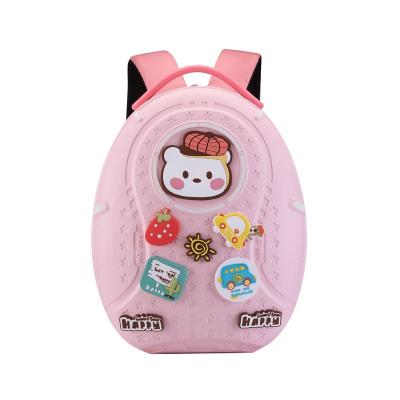 China Cute Anti-theft Camp Waterproof Large Capacity Kindergarten Buckle Cartoon Pattern DIY Bag School Backpack for sale