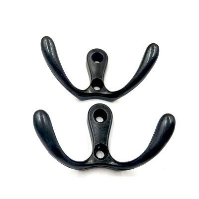 Cina Viable creative modern black connection the metal clothes hook wall home hardware clothes hook in vendita