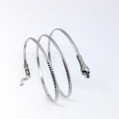 China Lead Free Nickel Free Fashion Trending Customizable Stainless Steel Couples Snake Bracelets for sale