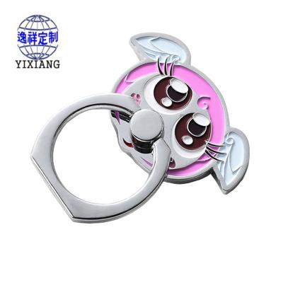 China Cute Lazy Metal Ring Metal Ring Cartoon Mobile Phone Ring Waterproof Custom Bracket Buckle for sale