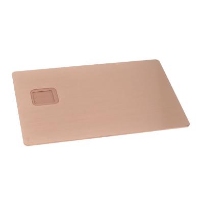 China China Custom High Quality Blank Business Magnetic Metal Smart Card for sale