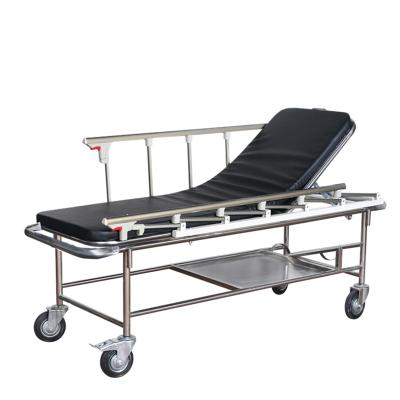 China Hospital Stainless Steel Emergency Patient Transfer Trolley for sale