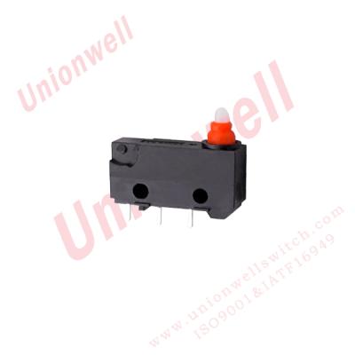 China Auto Electronic Automotive IATF16949 On Off Auto Part Component 3.5mm Travel Micro Switch Waterproof IP67 5A 125/250VAC 5E4 for sale