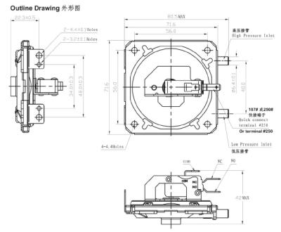 China Car Wholesaler Pressure Switch For Boilers, Water Heaters, HVAC And Other Industrial Equipment for sale