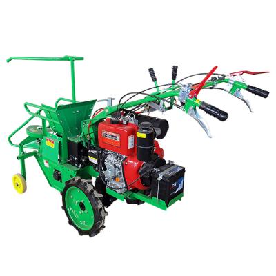 China Agricultural Used Corn Walking Tractor Corn Straw Cutting Harvesting Machine Small Corn Reaper Harvester for sale