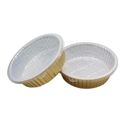 China Aluminum Foil Recyclable Delivery Take Out Lunch Boxes With Lid Restaurant Food Containers Food Foil Take Out Tray for sale