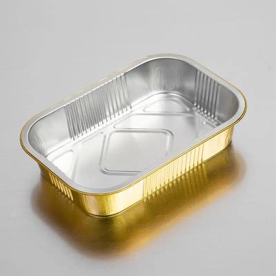 China Recyclable Container 750Ml Aluminum Foil Container And Lids Printing / Custom Aluminum Foil Food Packaging Cardboard Customized ABS Aluminum Tray for sale