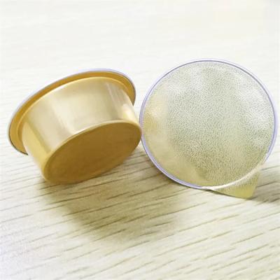 China Food Grade Round 125ml Texture Aluminum Foil Container Disposable Bowl Gold Baking Dish Tray With Plastic Lids Disposable Cup for sale