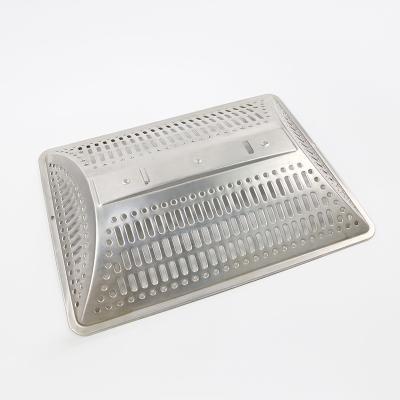 China Wholesale Hotel Kitchen Range Hood Stainless Steel Baffle Grease Filter for sale