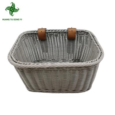 China Factory direct wholesale durable removable steel bicycle front parts Huangtu foldable bicycle basket for bicycle for sale