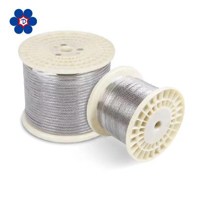 China Protective Net Aircraft Wire Rope Stainless Steel Wire Rope AISI304 , Dia5.4mm 6*7+IWS for sale