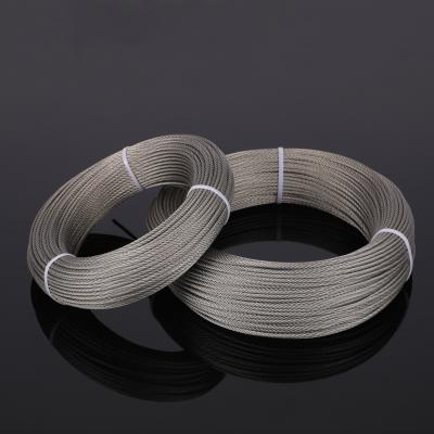 China High Quality Tie Wire 6*19 FC SS316 10mm Stainless Steel Wire Rope for sale