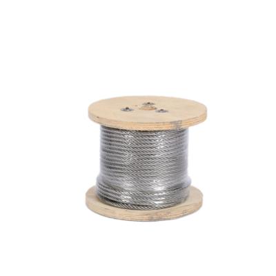 China Perfect hot selling 1.2mm 304 316 high tension 6*7+FC stainless steel wire rope for sale for sale