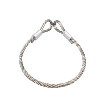 China Goods Thimble Eye Stainless Steel Wire Rope Lifting Sling for sale