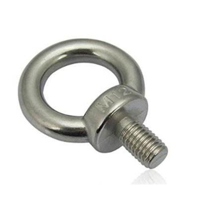 China Durable 304 Stainless Steel Ring Nuts Anchor Ring Shape Eye Bolts Lifting Threaded Nut for sale