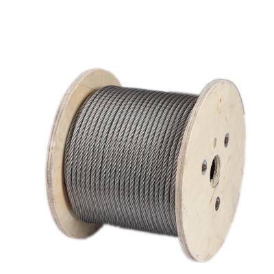 China Tie wire AISI304 stainless steel wire rope& wire rigging 7*19 20-30MM 304/316 for sale