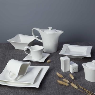 China Sustainable Porcelain Eco - Friendly Most Popular Cheap Restaurant Dinnerware Ceramic European Dinnerware Set for sale