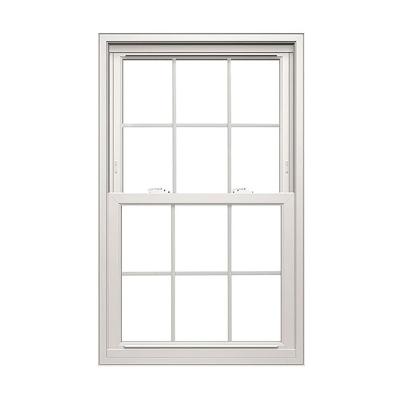 China US Energy Star Certification Aluminum Magnetic Screen Vinyl Hung Double Hung Energy Efficient Vinyl Windows Profiles Impact Windows Low E for sale