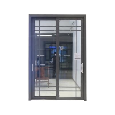 China Durable Temple Kitchen Glass Door Aluminum Interior Sliding Design for sale