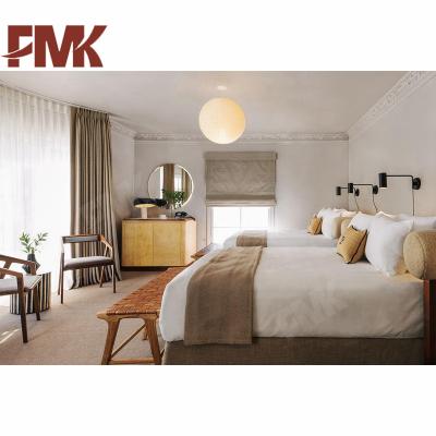 China Furniture Factory Industrial Design Service Hotel Bedroom Furniture Solid Wood Set for sale