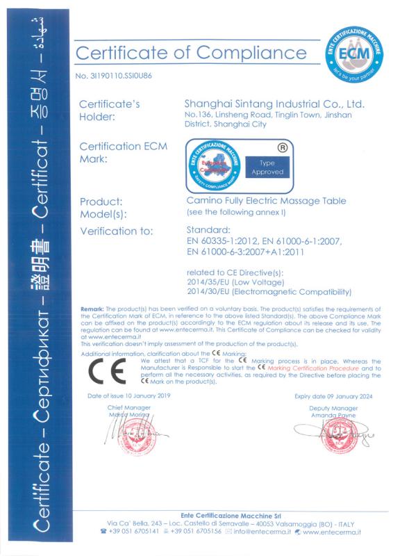 CE - Shanghai Sintang Industrial Co., Ltd.