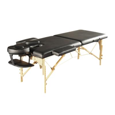 China Wholesale Modern Manufacturer Wholesale OEM Massage Table PU Leather Facial Bed Portable Folding Wooden Massage Table for sale