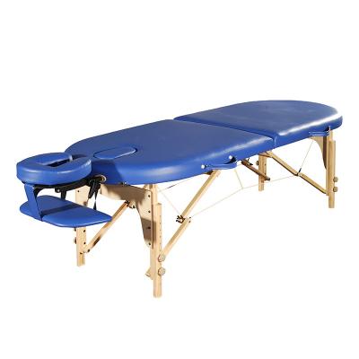 China Wholesale Modern Manufacturer Wholesale OEM Massage Table PU Leather Facial Bed Portable Folding Wooden Massage Table for sale