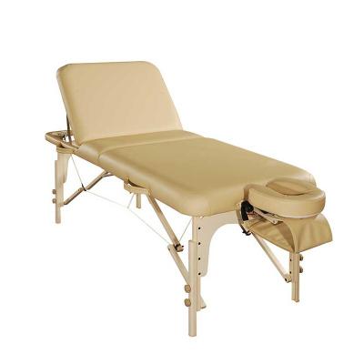 China Wholesale Manufacturer OEM Modern European Beech Wood Memory Foam Wooden Portable Folding Massage Table for sale