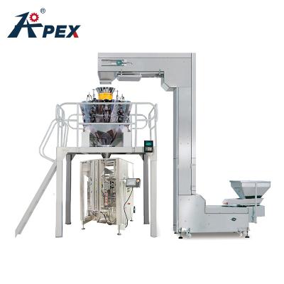 중국 High Accuracy Computer Control Snack Packing Forming Automatic Vertical Continuous Filling Pouch Food Plastic Bag Sealing Machine 판매용