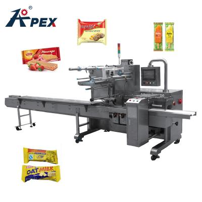 China Low Price Food Biscuit Wafer Sachet Ice Popsicle Candy Cookie Snacks Bread Candy FlowAutomatic Pouch Horizontal Food Packing Machine for sale