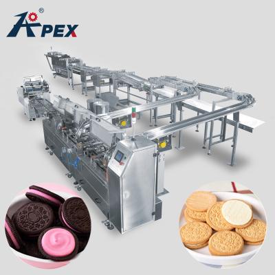 China High Quality Easy Use Biscuit Sandwich Cookies Biscuit Squeezing Maker Automatic Biscuit Making Machine à venda