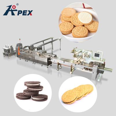 China Automatic Bakery Biscuit Making Machine Maker Commercial Sandwiching Biscuit Making Machine for sale