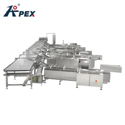 China Food Grade Automatic Intelligent Belt Feeding System Food Electric Belt Conveyor For Pastry Product Line à venda