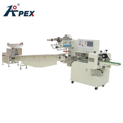 중국 Fully Automatic Smart Food Packing Machine Belt Sugar Biscuit Food Sachet Automatic Packing Line 판매용