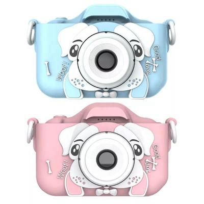 China Motion JPEG Q9 Kids Camera Toy Creative 2.3 Inches HD Digital Camera Selfie Cartoon Dog 1080P Double Camera For Kids Birthday for sale