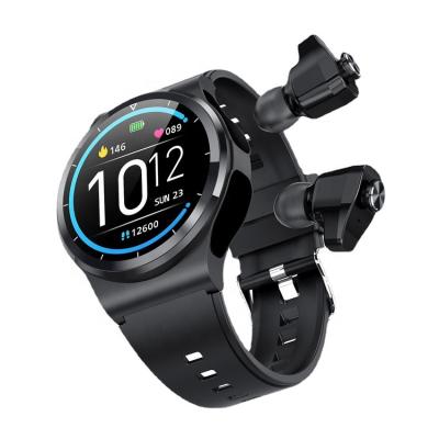 China IP68 waterproof high quality hot selling 2 in 1 reloj waterproof smartwatch GT69 smart watch with earbuds earphone for sale