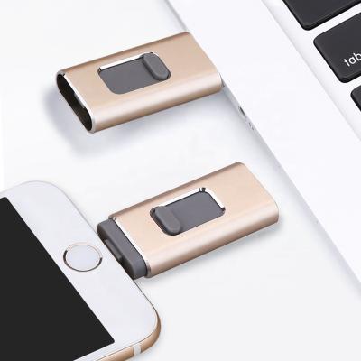 China Can Be Encrypted When Used On iPhone Promotional Gift USB Sticks 3 In 1 OTG USB Flash Drives For Computer iPhone 2.0 3.0 Android Pen Drive for sale