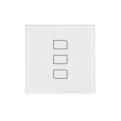 China Factory Price Broadlink Smart Home Switch UK Band 2 Way Back Wall Wifi Light Touch TC3-UK-3 for sale