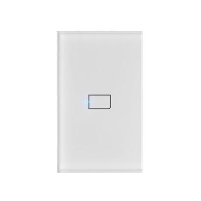 China Broadlink USA Panel IFTTT Wifi Touch Glass Switch Without Neutral Line Google Assistant Alexa Voice Control Light Wall Switch TC3-US-1 for sale