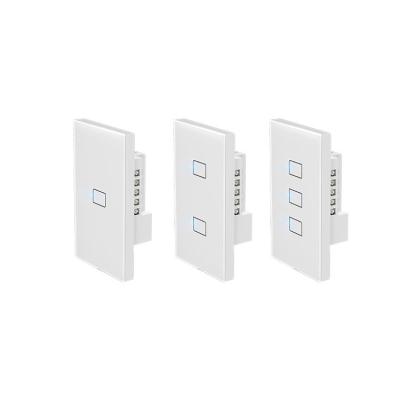 China BroadLink 1/2/3 Strip USA Standard Light Touch Smart Switch WiFi Timer Wall Remote Control Smart Lamp Switch TC3-US-1/2/3 for sale