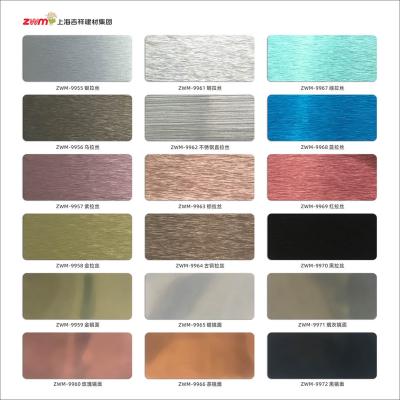 China Modern ACP sheet/ACP aluminum composite panel sheet zwm for sale