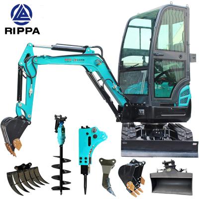 Cina Rippa Attachments Excavator Machine Small Hydraulic Digger 1 2 Ton Mini Excavator in vendita