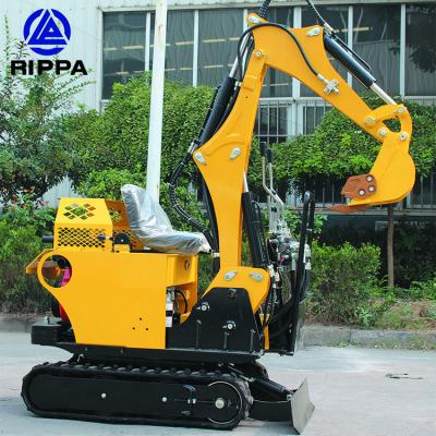 Cina Rippa Cheap Rubber Track Mini Digger Excavators Smallest Excavator 0.5 0.7 0.8 1 Ton Mini Excavator in vendita